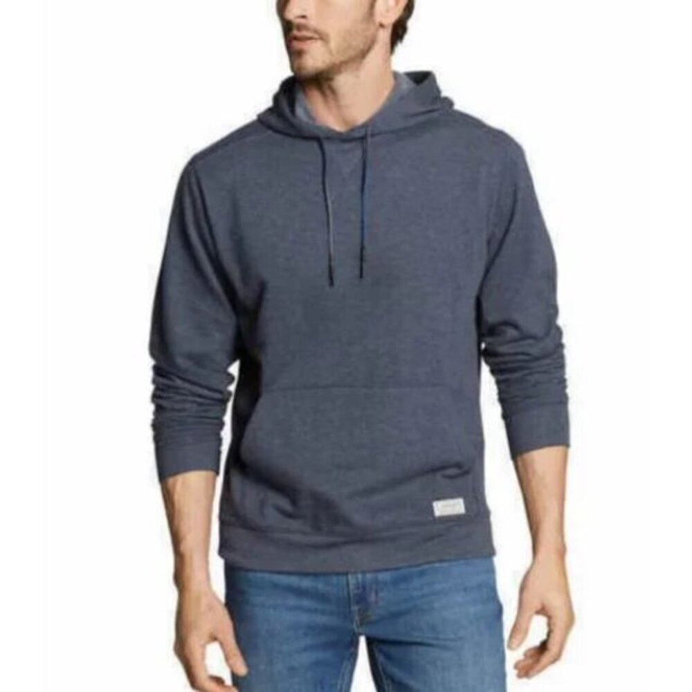 EDDIE BAUER Men Pullover Hoodie Sweatshirt Long‎ Sleeve Sz M Gray Casual 52-12